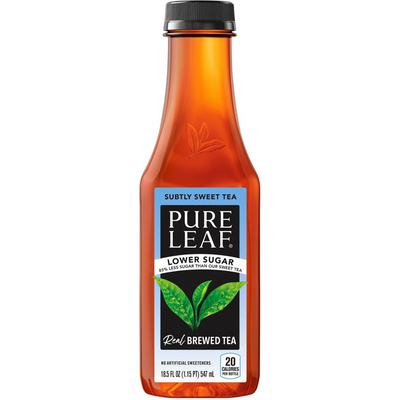 Pure Leaf Lower Sugar Subtly Sweet Tea - 18.5oz Bottle