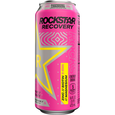 Rockstar Recovery Raspberry Lemonade Energy Drink Can