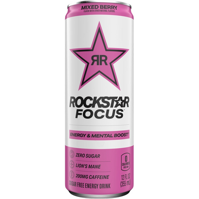 Rockstar Focus Mixed Berry Energy Drink