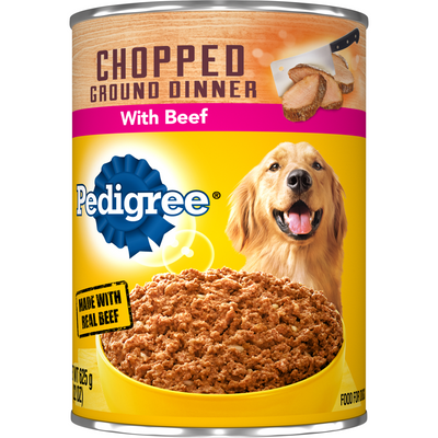 Pedigree Chopped Beef Meaty Ground Dinner Wet Dog Food - 22oz Can