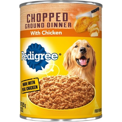Pedigree Chopped Ground Dinner With Chicken Food For Dogs 22oz Can