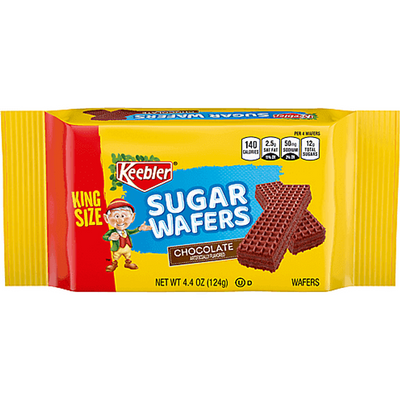 Keebler Wafers, Sugar, Chocolate, King Size 4.4oz Pack