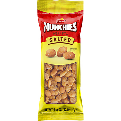 Munchies Peanuts, Salted 3.25oz Bag