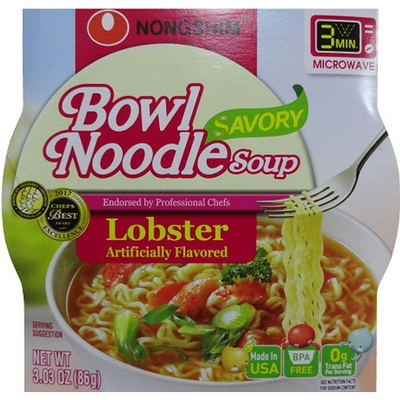 Nongshim Bowl Noodle Savory Lobster