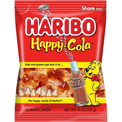 Haribo Happy Cola Gummy Candy 4 Oz