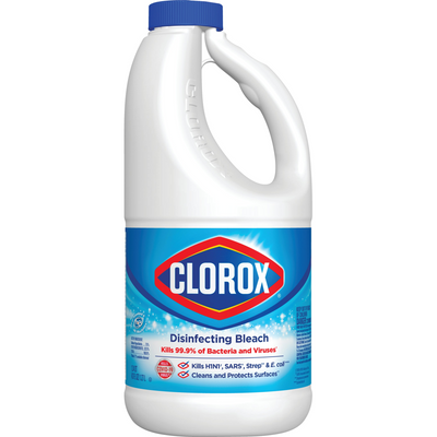 Clorox Disinfecting Bleach, Concentrated Formula, Regular - 43 Ounce Bottle