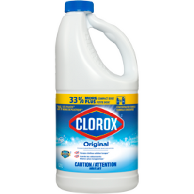 Clorox 01726 Original Concentrated Bleach, 1.27L Bottle