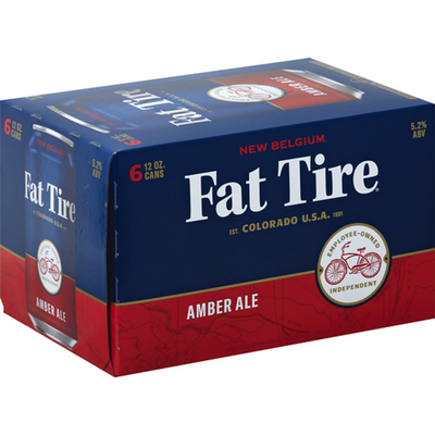 New Belgium Fat Tire Beer, Amber Ale