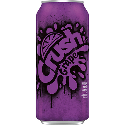 Crush Grape Soda, 16 Oz Can