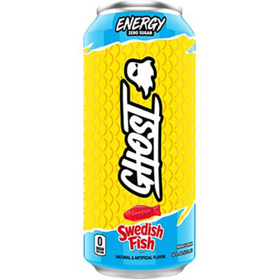 Ghost Energy Drink, Zero Sugar, Swedish Fish 16oz Can