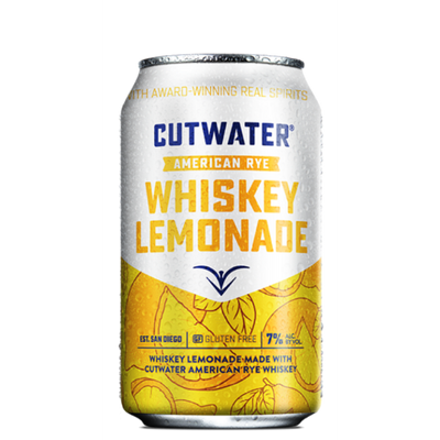 Cutwater Whisky Lemonade Whiskey RTD Cocktail 4 Pack
