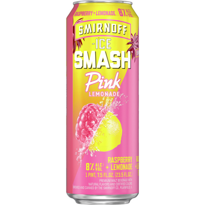 Smirnoff Ice Smash Pink Lemonade 23.5oz Can