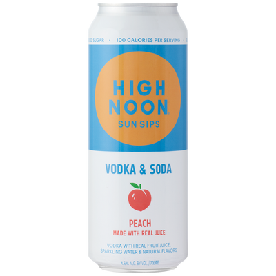 High Noon Vodka Hard Seltzer, Peach, Can 700 Ml