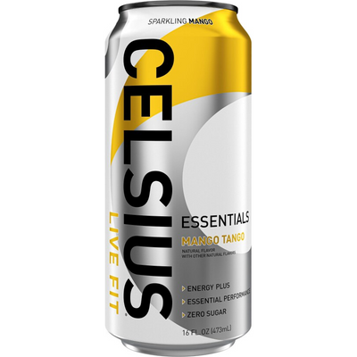 Celsius Essentials Live Fit Sparkling Mango Tango Performance Energy Drink