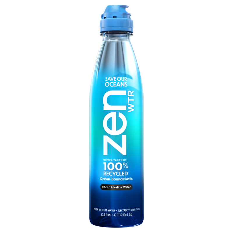 Zen Wtr 9.5 pH Vapor Distilled Water 23.7 Fl Oz Bottle