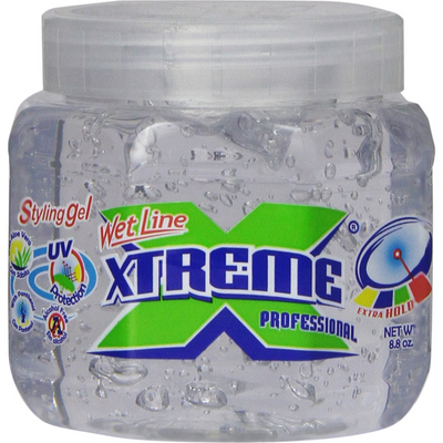Xtreme Wet Line Professional Extra Hold Clear Styling Hair Gel, 8.8oz Bottle