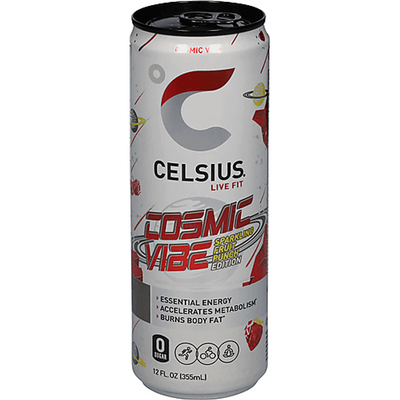 Celsius Energy Drink, Fruit Punch, Sparkling 12oz Can