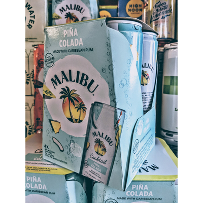Malibu Cocktail Pina Colada Pack 12oz Can