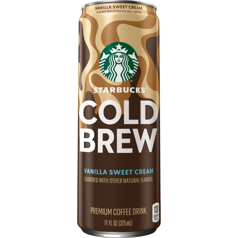 Starbucks Cold Brew Vanilla Sweet Cream Premium Coffee Drink 11oz Bottle