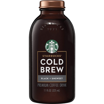 Starbucks Cold Brew Black Coffee 11oz Bottle