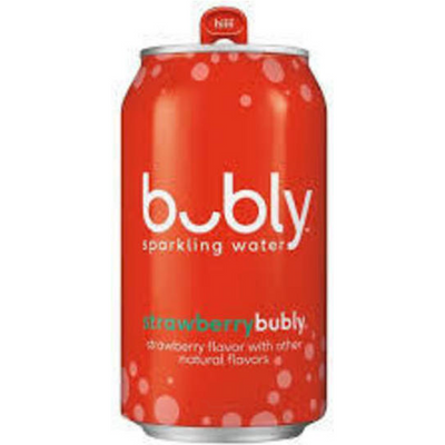 Bubly Strawberry 16oz Can
