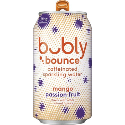 Bubly Bounce Mango Passion Fruit Sparkling Water 12oz Can