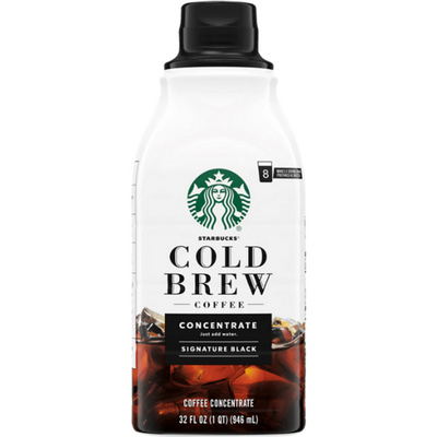 Starbucks Signature Black Cold Brew Coffee 32oz Bottle