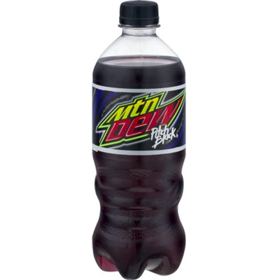 Mountain Dew Pitchblack 20oz Bottle