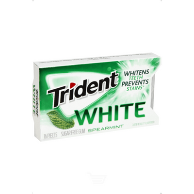 Trident White Spearmint Gum 16x  Counts
