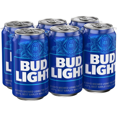 Bud Light 6 Pack 12 oz Cans