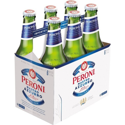 Peroni Nastro Azzurro 6 Pack 11.2 oz Bottles