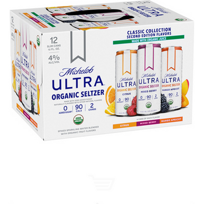 Michelob Ultra Organic Seltzer Classic Collection 2nd Edition Variety Pack 12x 12oz Cans
