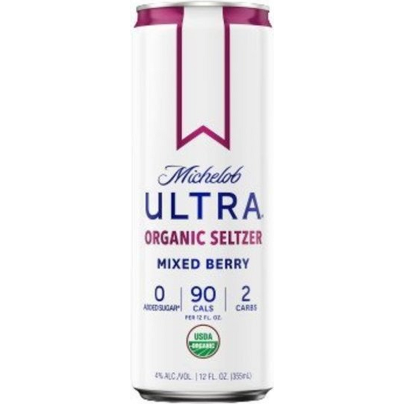 Michelob Ultra Organic Seltzer Wild Berry 25oz Can