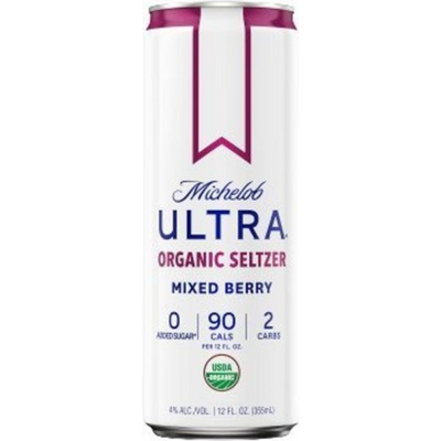 Michelob Ultra Organic Seltzer Wild Berry 25oz Can