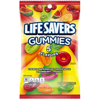 LifeSavers Gummies Candy 5 Flavors 7 oz Bag