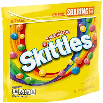 Skittles Brightside Sharing Size Candy 4oz Bag