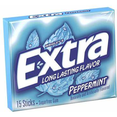 Extra Peppermint Chewing Gum 5oz Count