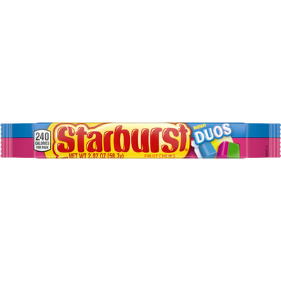 Starburst Duos Fruit Chews Candy 2.07oz