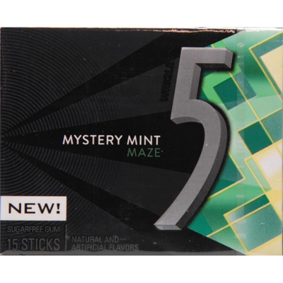 5 Gum Mystery Mint Maze Sugarfree 15 CT