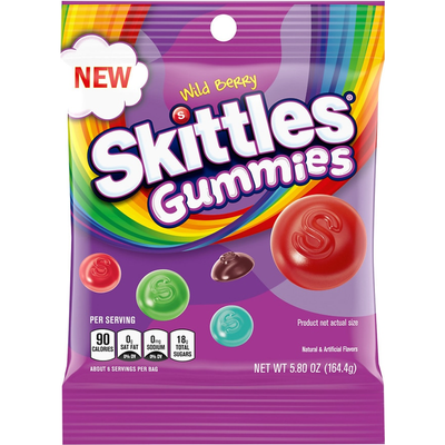 Skittles Gummies Wild Berry 5.86oz Bag