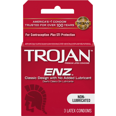 Tojan Enz Non-Lubricated Condoms 3 CT