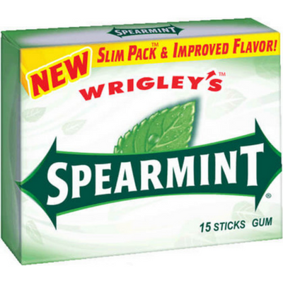 Wrigley's Gum Spearmint - Slim Pack 1.35 oz Box