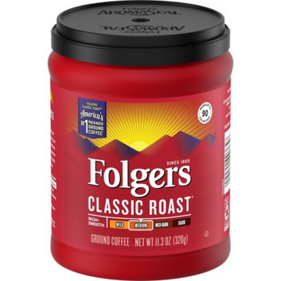 Folgers Classic Medium Roast Ground Coffee 11.3oz