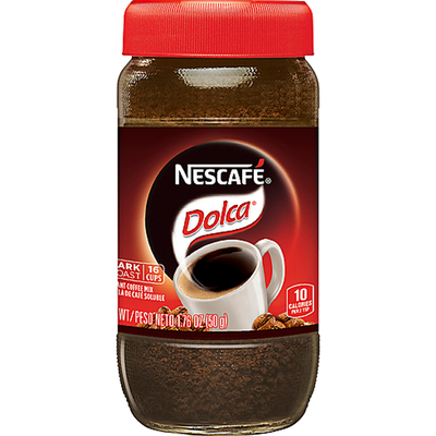 Nescafe Dolca Dark Roast Instant Coffee Mix 1.7oz Jar
