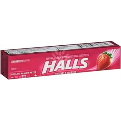 Halls Strawberry 9x  Counts