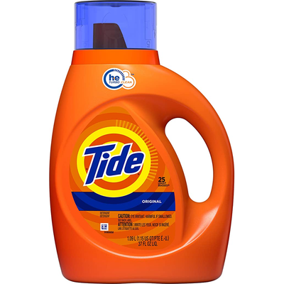 Tide He Turbo Clean Liquid Laundry Detergent Original Scent 37oz Bottle