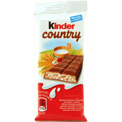 Kinder Country Candy Bar 23.5g Count