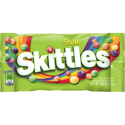 Skittles Sour Candy 1.8 oz