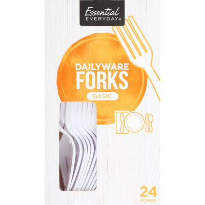 Essential Everyday Dailyware Forks 24x 2oz Counts
