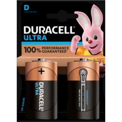 Duracell Batteries, Alkaline, D, 1.5 V - 2 CT